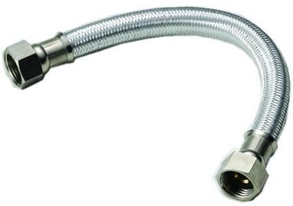 Paslanmaz çelik 304 örülmüş örgü metal esnek hortum 40cm
