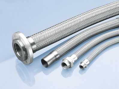 Paslanmaz çelik 304 örülmüş örgü metal esnek hortum 40cm