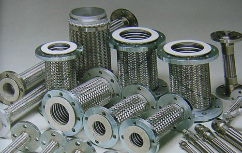Paslanmaz çelik esnek DN 1/4-12 inç Montaj Flange ile kovalanmış metal hortum