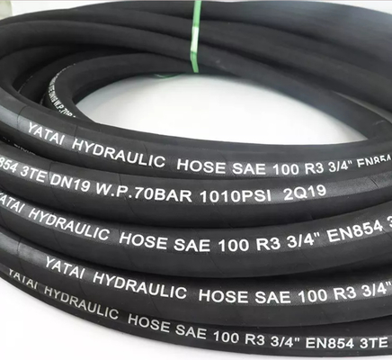 Çelik Tel Örgülü Hortum Hidrolik Boru OEM BOYUTU Yüksek Basınç 1-100MPa